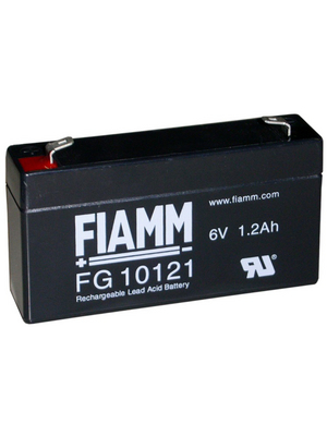 Fiamm - FG10121 - Lead-acid battery 6 V 1.2 Ah, FG10121, Fiamm