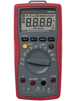 Amprobe - AM-510-EUR +CAL - Multimeter digital RMS 3999 digits 600 VAC 600 VDC 10 ADC, AM-510-EUR +CAL, Amprobe