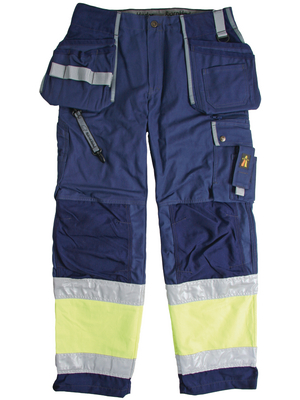 Bjoernklaeder - 665170469-C48 - Tool Pocket Trousers with Reflex 665 blue-yellow C48/M, 665170469-C48, Bj?rnkl?der
