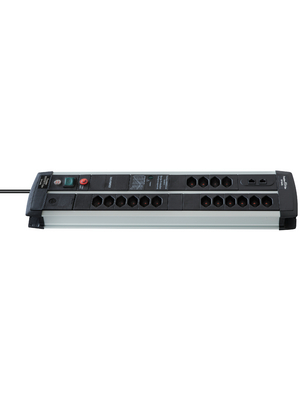Brennenstuhl - 1392002122 - Outlet strip, 1 Switch / Over Voltage Protection, 16xType 13, 3 m, 1392002122, Brennenstuhl