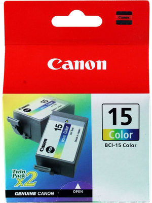 Canon Inc - 8191A002 - Ink twin pack BCI-15CL multicoloured, 8191A002, Canon Inc