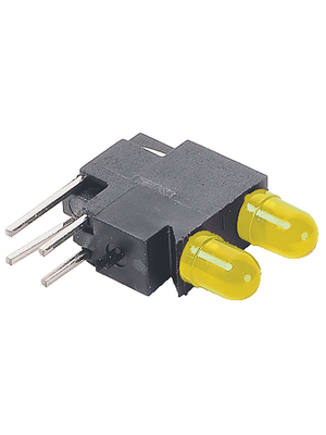 Elma - 09H0012-61 - PCB LED 3 mm round yellow/yellow standard, 09H0012-61, Elma