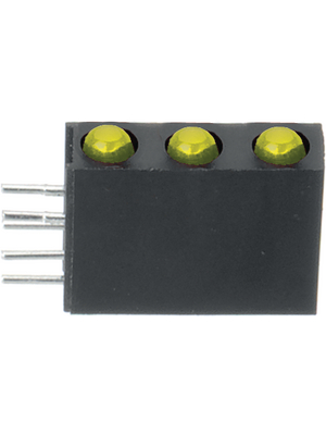 Everlight Electronics - A764B/3UY/S530 - PCB LED 3 mm round yellow standard, A764B/3UY/S530, Everlight Electronics