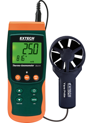 Extech Instruments - SDL310 - Vane Thermo-Anemometer 0.4...25 m/s 0...+50 C, SDL310, Extech Instruments