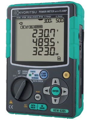 Kyoritsu - KEW6305 - Energy Analyzer 600 VAC 500 AAC, KEW6305, Kyoritsu