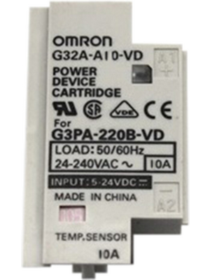 Omron Industrial Automation - G32A-A10-VD DC5-24 - Replacement Cartridge, 10 A, 19...264 VAC, G32A-A10-VD DC5-24, Omron Industrial Automation