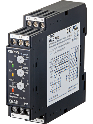 Omron Industrial Automation - K8AK-PM1 - Phase monitoring relay, K8AK-PM1, Omron Industrial Automation