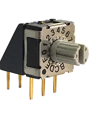 RND Components - RND 210-00154 - Rotary DIP switch HEX 3+3, RND 210-00154, RND Components