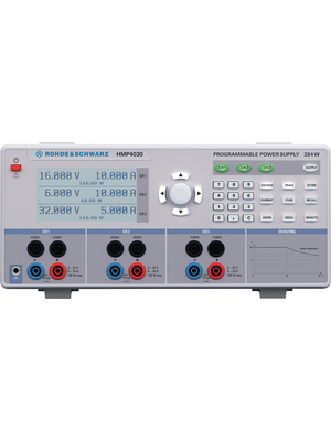 Rohde & Schwarz - HMP4030 - Laboratory Power Supply 3 Ch. 32 VDC 10 A / 32 VDC 10 A / 32 VDC 10 A, Programmable, HMP4030, Rohde & Schwarz