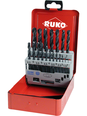 Ruko - 205212 - HSS twist drill bit set, 19-part, 205212, Ruko