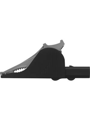 Schtzinger - SAK 6675 Ni / SW - Safety crocodile clip ? 4 mm black 1000 V, 36 A, CAT III, SAK 6675 Ni / SW, Schtzinger