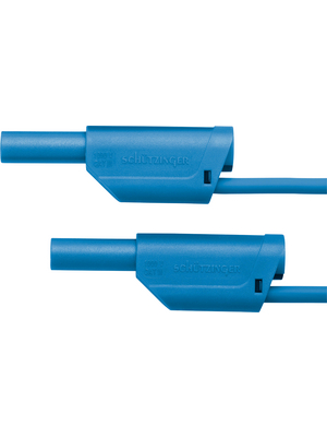 Schtzinger - VSFK 6000 / 2.5 / 100 / BL - Safety test lead ? 4 mm blue 100 cm 2.5 mm2 CAT III, VSFK 6000 / 2.5 / 100 / BL, Schtzinger