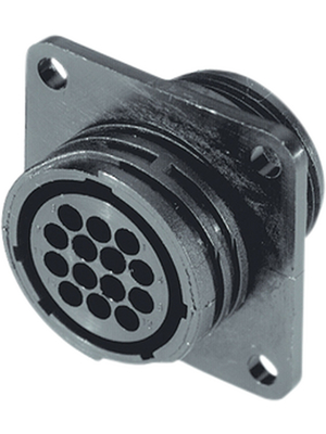 TE Connectivity - 211773-1 - Female receptacle series CPC 19-pin CPC1 Poles=19, accepts female contacts / Square Flange, 211773-1, TE Connectivity