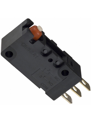 Omron Electronic Components - D2VW-5-1 - Micro switch 5 A Plunger N/A 1 change-over (CO), D2VW-5-1, Omron Electronic Components