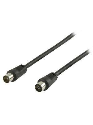 Valueline - VLSP40000B15 - Coax Cable 1.50 m Coax Male / Coax Female, VLSP40000B15, Valueline
