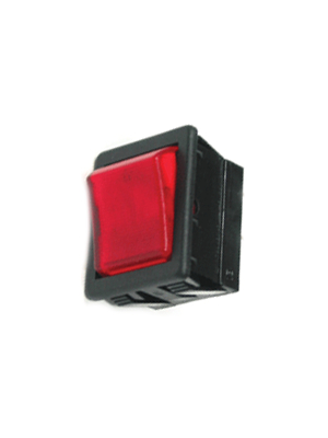 Arcolectric - C1553ATNAE - Rocker switch 2P 16 A 250 VAC red, C1553ATNAE, Arcolectric