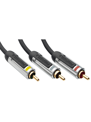 Profigold - PROV5302 - Audio video cable, 2.0 m 2.00 m black, PROV5302, Profigold