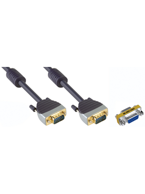 Bandridge - SCL1102 - VGA monitor cable 2.00 m black, SCL1102, Bandridge