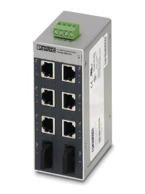 Phoenix Contact - FL SWITCH SFN 6TX/2FX - Industrial Ethernet Switch 6x 10/100 RJ45 / 2x SC (multi-mode), FL SWITCH SFN 6TX/2FX, Phoenix Contact