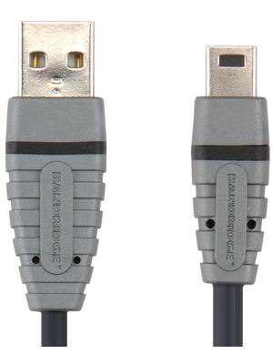 Bandridge - BCL4405 - Mini USB 2.0 cable 4.50 m black, BCL4405, Bandridge