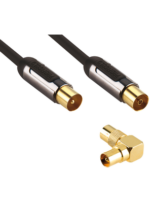Profigold - PROL8703 - Coaxial antenna connection 3.00 m IEC-Plug / IEC-Socket, PROL8703, Profigold