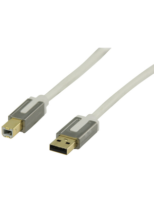 Profigold - PROM4102 - USB 2.0 cable 2.00 m white, PROM4102, Profigold