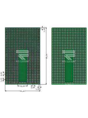 Roth Elektronik - RE945-S3 - Prototyping board FR4 epoxy fibre-glass + HAL, RE945-S3, Roth Elektronik