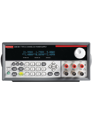 Keithley - 2230-30-1 - Laboratory Power Supply 3 Ch. 0...30 VDC 1.5 A / 0...30 VDC 1.5 A / 0...6 VDC 5 A, Programmable, 2230-30-1, Keithley