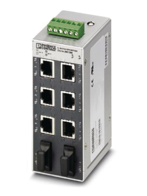Phoenix Contact - FL SWITCH SFN 6GT/2LX - Industrial Ethernet Switch 6x 10/100/1000 RJ45 / 2x SC (single-mode), FL SWITCH SFN 6GT/2LX, Phoenix Contact