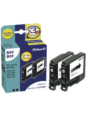 Pelikan - 360663 - Ink Cartridge Duo Pack LC-970BK black, 360663, Pelikan