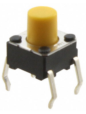 Omron Electronic Components - B3F-1062 - PCB Switch 24 VDC 50 mA Through Hole THT yellow, B3F-1062, Omron Electronic Components