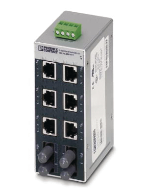 Phoenix Contact - FL SWITCH SFN 6TX/2FX ST - Industrial Ethernet Switch 6x 10/100 RJ45 / 2x ST (multi-mode), FL SWITCH SFN 6TX/2FX ST, Phoenix Contact