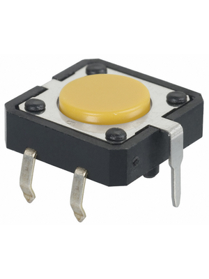 Omron Electronic Components - B3F-4105 - PCB Switch 24 VDC 50 mA Through Hole THT yellow, B3F-4105, Omron Electronic Components