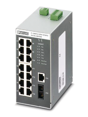 Phoenix Contact - FL SWITCH SFN 15TX/FX - Industrial Ethernet Switch 15x 10/100 RJ45 / 1x SC (multi-mode), FL SWITCH SFN 15TX/FX, Phoenix Contact