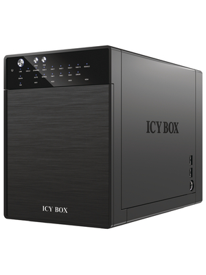 ICY BOX - IB-RD3640SU3E2 - Hard disk enclosure 4x SATA 3.5" 1x USB 3.0, 1x eSATA FireWire 400, 2x FireWire 800 black, IB-RD3640SU3E2, ICY BOX
