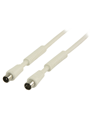 Valueline - VLSP40020W10 - Coax Cable 120 dB 1.00 m Coax Male / Coax Female, VLSP40020W10, Valueline