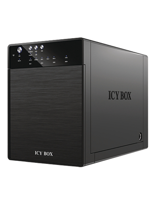 ICY BOX - IB-3640SU3 - Hard disk enclosure 4x SATA 3.5" 1x USB 3.0, 1x eSATA black, IB-3640SU3, ICY BOX