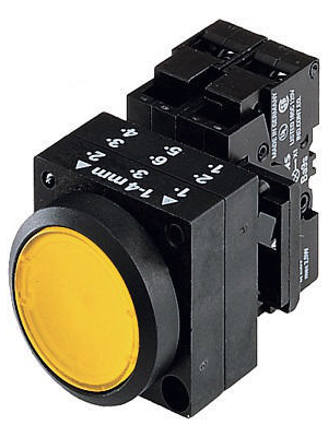 Siemens - 3SB3207-0AA21 - Illuminable flat pushbutton red with contact elements and lampholder BA9s, 3SB3207-0AA21, Siemens