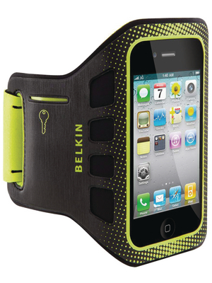 Belkin - F8Z894CWC00 - EaseFit Sport armbands for iPhone 4/4S black/green, F8Z894CWC00, Belkin