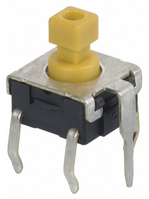 Omron Electronic Components - B3W-1152 - PCB Switch 24 VDC 50 mA Through Hole THT yellow, B3W-1152, Omron Electronic Components