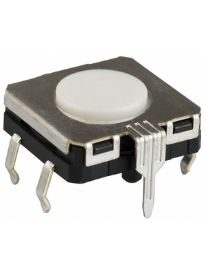 Omron Electronic Components - B3W-4100 - PCB Switch 24 VDC 50 mA Through Hole THT white, B3W-4100, Omron Electronic Components