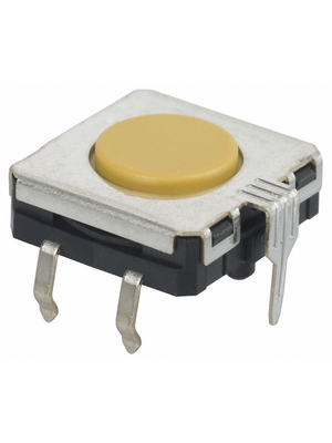 Omron Electronic Components - B3W-4105 - PCB Switch 24 VDC 50 mA Through Hole THT yellow, B3W-4105, Omron Electronic Components