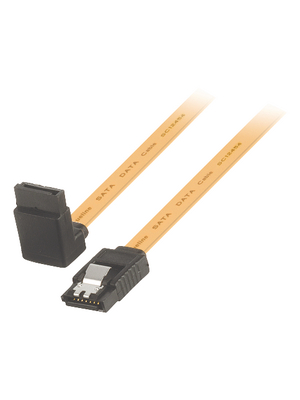 Valueline - VLCP73260Y05 - SATA cable 6 Gb/s 0.50 m yellow, VLCP73260Y05, Valueline