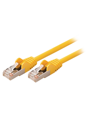 Valueline - VLCP85121Y05 - Patch cable CAT5 SF/UTP 0.50 m yellow, VLCP85121Y05, Valueline