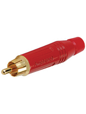 Amphenol - ACPR-RED - RCA cable plug red, ACPR-RED, Amphenol