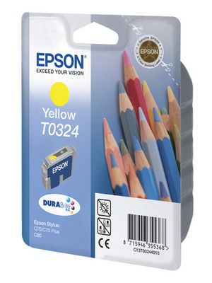 Epson - C13T03244010 - Ink T0324 yellow, C13T03244010, Epson