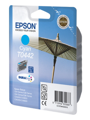 Epson - C13T04424010 - Ink T0442 Cyan, C13T04424010, Epson