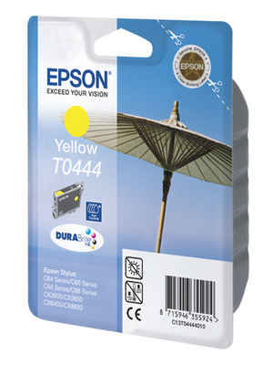 Epson - C13T04444010 - Ink T0444 yellow, C13T04444010, Epson