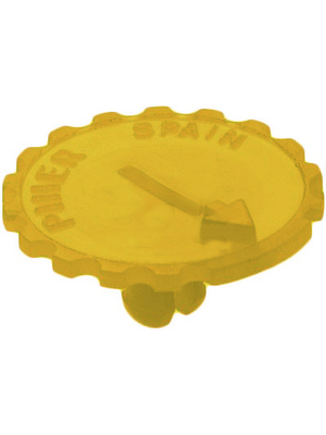 Piher - 5371 YELLOW - Knurled knob for trimmer PT 15 yellow, 5371 YELLOW, Piher