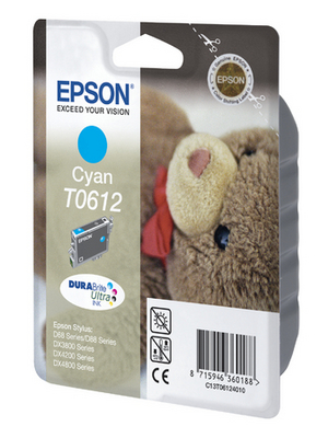 Epson - C13T06124010 - Ink T0612 Cyan, C13T06124010, Epson